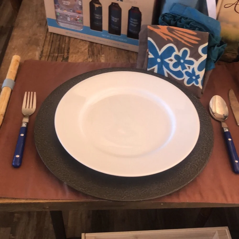 Crate & Barrel Plate Set